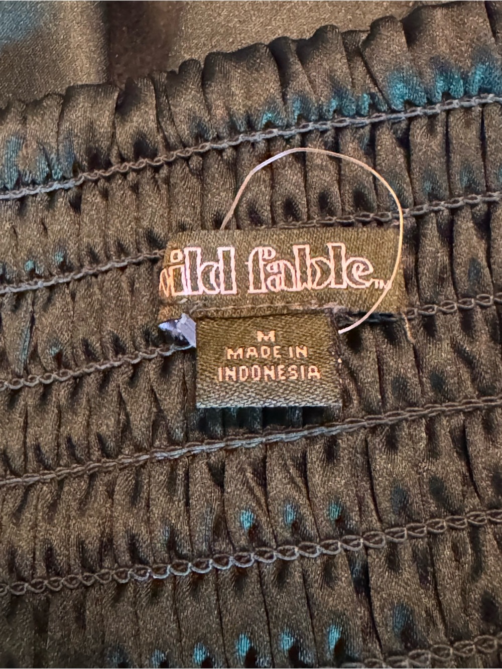 wild fable Dark Green Square-Neck Fit & Flare Mini Dress medium - Picture 8 of 9